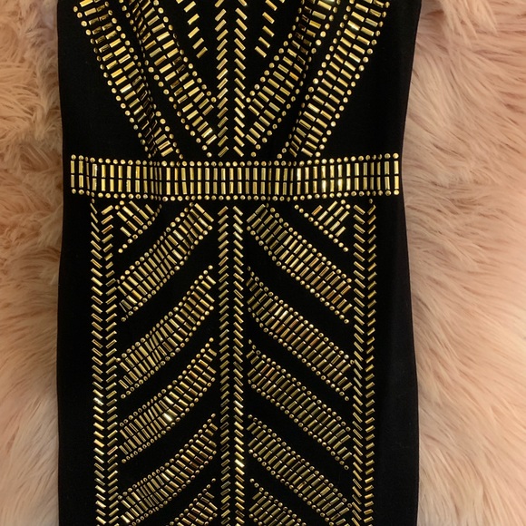 Bebe gold and black dress - Picture 3 of 5
